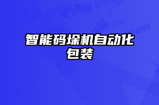 智能碼垛機(jī)自動化包裝